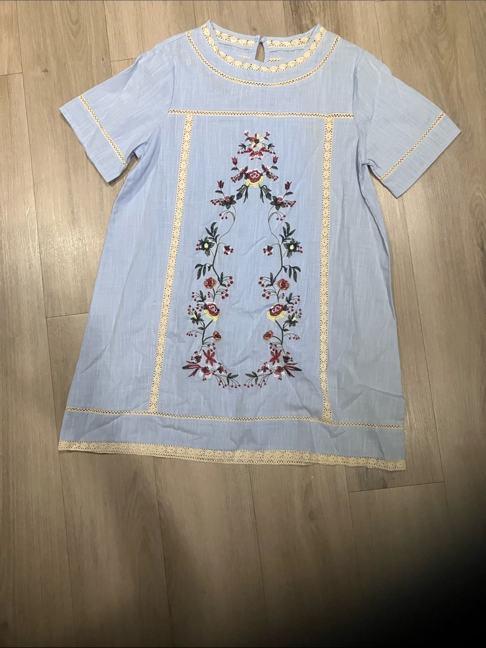 Brand new embroidered dress size medium